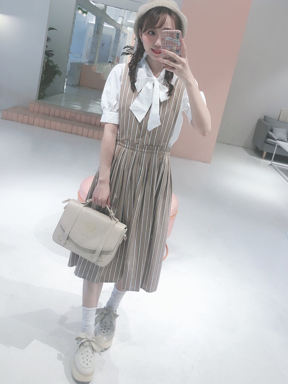 ジェーンマープル　Jane Marple シャンデリア柄　ジャンパースカート USED】【Mサイズ】シャンデリア柄ジャンパースカート | Jane