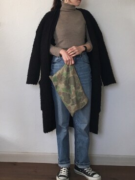 「BIMO（ビモ）のアイテム」を使った、Ryoさん（レディース・156cm）の冬コーディネート