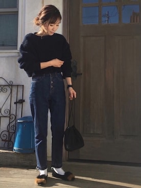 Ryoさん（レディース・156cm）の冬コーディネート