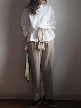 「ivory court（アイボリーコート）のアイテム」を使った、Ryoさん（レディース・156cm）の春コーディネート