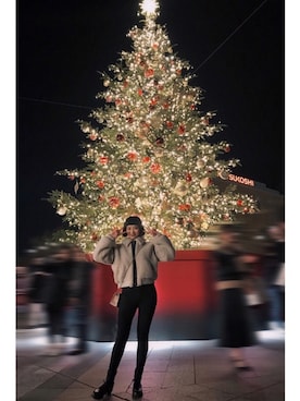 「2018マイベストコーデ」｜「アイテム（ジャケット/アウター）」を使った、カカさん（レディース・157cm）の冬コーディネート