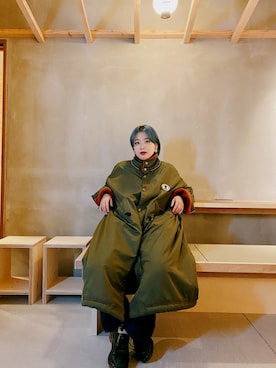 「PAMEO POSE（パメオポーズ）のアイテム（その他アウター）」を使った、みみみみさん（レディース・154cm）の冬コーディネート