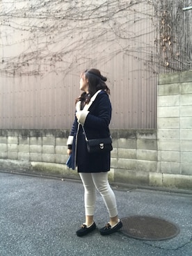 「URBAN RESEARCH（アーバンリサーチ）のアイテム（ムートンコート）」を使った、tommy_525さん（レディース・163cm）の冬コーディネート