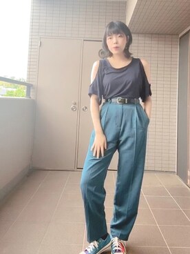 神咲有希乃さん(レディース・162cm)の春コーディネート