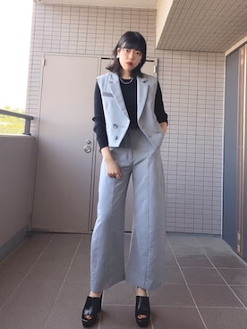 神咲有希乃さん（レディース・162cm）の春コーディネート