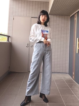 神咲有希乃さん(レディース・162cm)の春コーディネート