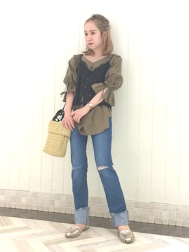 伊織さん(レディース・155cm)の春コーディネート