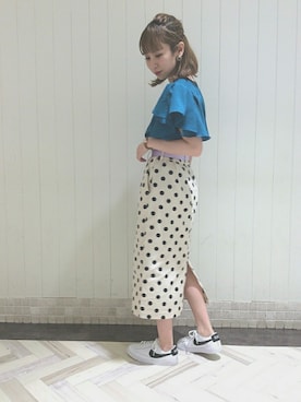 「ラベンダー」｜伊織さん（レディース・155cm）の春コーディネート