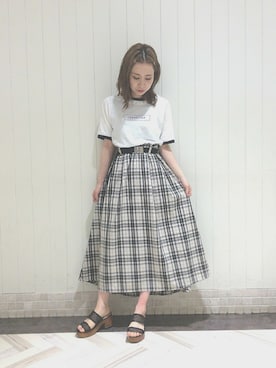 伊織さん(レディース・155cm)の夏コーディネート