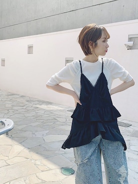 伊織さん(レディース・155cm)の春コーディネート