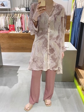 伊織さん(レディース・155cm)の夏コーディネート