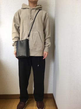 「KANGOL（カンゴール）のアイテム（パンツ）」を使った、yuさん（メンズ・163cm）の秋コーディネート