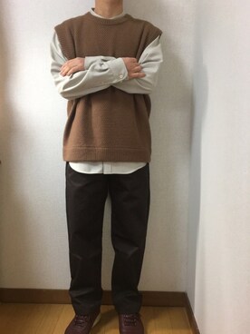 「SENSION（センション）のアイテム」を使った、yuさん（メンズ・163cm）の秋コーディネート