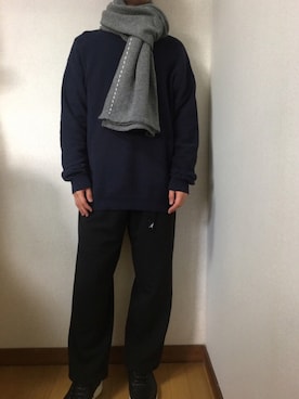 「KANGOL（カンゴール）のアイテム（パンツ）」を使った、yuさん（メンズ・163cm）の秋コーディネート