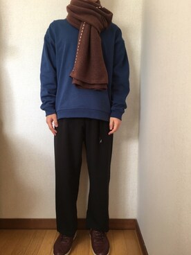 「KANGOL（カンゴール）のアイテム（パンツ）」を使った、yuさん（メンズ・163cm）の秋コーディネート