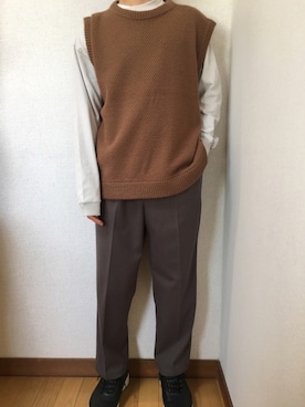 「SENSION（センション）のアイテム」を使った、yuさん（メンズ・163cm）の冬コーディネート