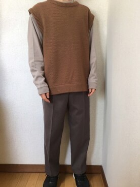 「SENSION（センション）のアイテム」を使った、yuさん（メンズ・163cm）の冬コーディネート