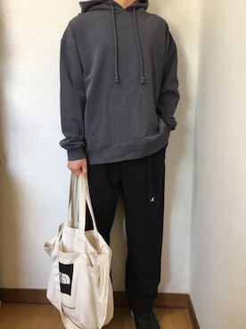 「KANGOL（カンゴール）のアイテム（パンツ）」を使った、yuさん（メンズ・163cm）の冬コーディネート