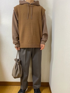 「SENSION（センション）のアイテム」を使った、yuさん（メンズ・163cm）の冬コーディネート