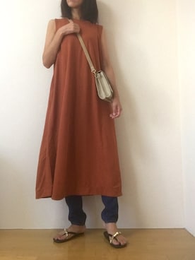 「GU（ジーユー）の（GU）スキニージーンズＥ（WOMEN ⁄ ジーンズ）」を使った、kaooooさん（レディース・165cm）の秋コーディネート
