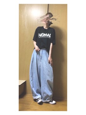 「NOMAD（ノマド）のアイテム」を使った、enu_blackさん（レディース・160cm）の春コーディネート