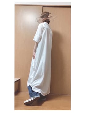 「osharewalker（オシャレウォーカー）のアイテム（シャツワンピース）」を使った、enu_blackさん（レディース・160cm）の春コーディネート