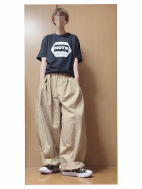 「アイテム（Tシャツ/カットソー）」を使った、enu_blackさん（レディース・161cm）の春コーディネート