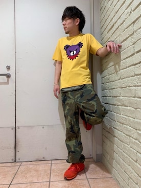 「HYSTERIC GLAMOUR（ヒステリックグラマー）のアイテム（オールインワン・サロペット）」を使った、Seiyaさん（メンズ・170cm）の夏コーディネート