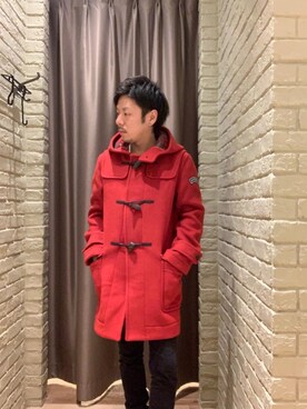 「HYSTERIC GLAMOUR（ヒステリックグラマー）のアイテム（ダッフルコート）」を使った、Seiyaさん（メンズ・171cm）の秋コーディネート
