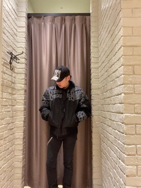 「HYSTERIC GLAMOUR（ヒステリックグラマー）のアイテム（MA-1）」を使った、Seiyaさん（メンズ・171cm）の秋コーディネート