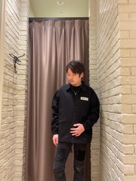 「ﾋﾞｯｸﾞｼﾙｴｯﾄ」｜「アイテム（ジャケット/アウター）」を使った、Seiyaさん（メンズ・171cm）の春コーディネート
