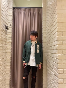 「らふこーで」｜「アイテム（ジャージ）」を使った、Seiyaさん（メンズ・171cm）の春コーディネート
