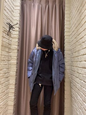 「らふこーで」｜「アイテム（ダウンジャケット/コート）」を使った、Seiyaさん（メンズ・171cm）の秋コーディネート