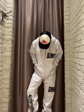 「らふこーで」｜「アイテム（スウェットパンツ）」を使った、Seiyaさん（メンズ・171cm）の冬コーディネート
