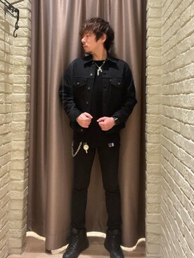 「らふこーで」｜「アイテム（デニムジャケット）」を使った、Seiyaさん（メンズ・171cm）の冬コーディネート