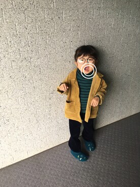 「wearhalloween2017」｜「アイテム（その他アウター）」を使った、ぴばこさん（キッズ・100cm）の秋コーディネート