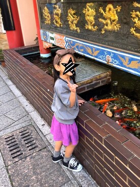 「ARCH & LINE（アーチアンドライン）のアイテム」を使った、ピローさん（キッズ・100cm）の冬コーディネート