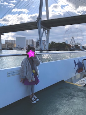 「ARCH & LINE（アーチアンドライン）のアイテム（ジャケット/アウター）」を使った、ピローさん（キッズ・100cm）の冬コーディネート