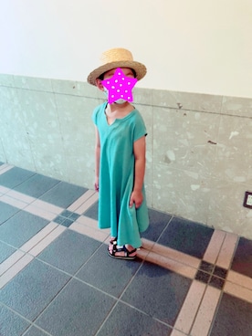 「RAGMART（ラグマート）のアイテム（帽子）」を使った、ピローさん（キッズ・120cm）の夏コーディネート