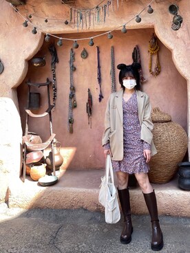 「abcd（ナシ）のアイテム（ワンピース/ドレス）」を使った、vvvviridianaさん（レディース・164cm）の春コーディネート