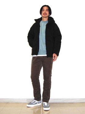 Ryo Hakozakiさん（メンズ・181cm）の冬コーディネート