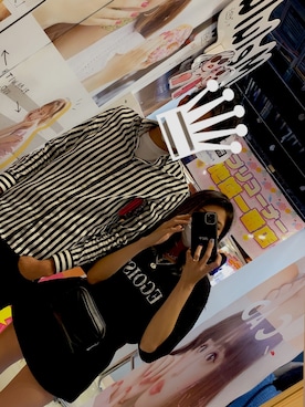 「EGOIST（エゴイスト）のアイテム（Tシャツ/カットソー）」を使った、myme67さん（レディース・155cm）の秋コーディネート