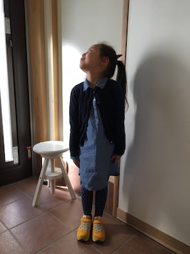「アイテム（チュニック）」を使った、erinさん（キッズ・110cm）の春コーディネート