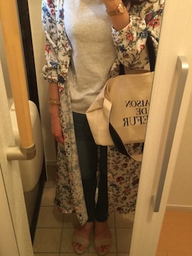 「A part by（アパートバイ）のアイテム（シャツワンピース）」を使った、ma＊さん（レディース・158cm）の春コーディネート