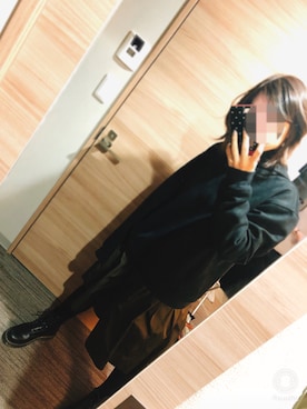 「LAKOLE（ラコレ）のアイテム（パーカー）」を使った、ma＊さん（レディース・158cm）の冬コーディネート