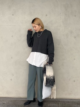 yabu_lemageさん（レディース・162cm）の冬コーディネート