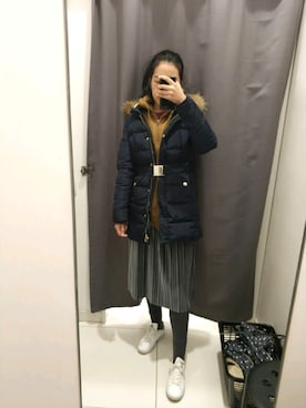 「cache cache（カシュ カシュ）のアイテム（ジャケット/アウター）」を使った、Ningさん（レディース・169cm）の冬コーディネート