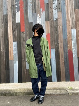 「ニコアンド」｜「アイテム（その他アウター）」を使った、neburu3さん（メンズ・171cm）の秋コーディネート
