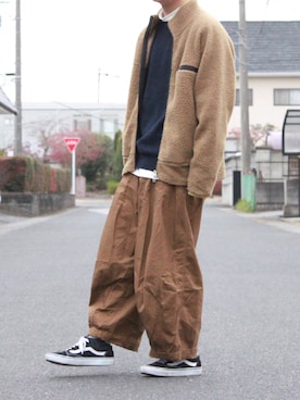 「Right-on（ライトオン）のアイテム（ブルゾン）」を使った、おさかなさん（メンズ・169cm）の秋コーディネート