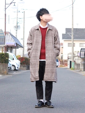 おさかなさん(メンズ・169cm)の冬コーディネート
